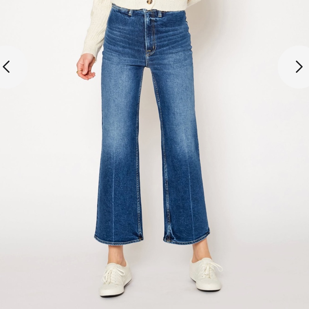 NOEND Queen Wide Leg Crop Jeans in Kingman